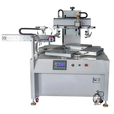 HY600-4 Rotary Flat Screen Printing Machine 4 Stasiun Dengan Meja Vakum