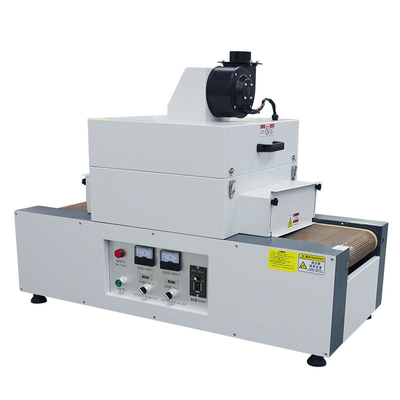 Desktop Kecil 2KW UV Curing Machine Dryer 300MM Belt Digunakan Dalam Casing Ponsel