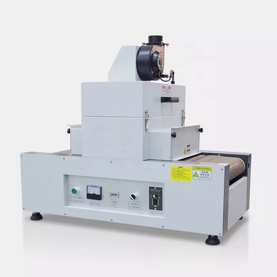 Desktop Kecil 2KW UV Curing Machine Dryer 300MM Belt Digunakan Dalam Casing Ponsel