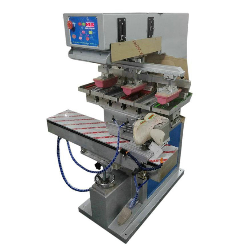 220V 100W Alas Kaki Mesin Printer Pad Multicolor Akurasi Pencetakan Yang Tepat