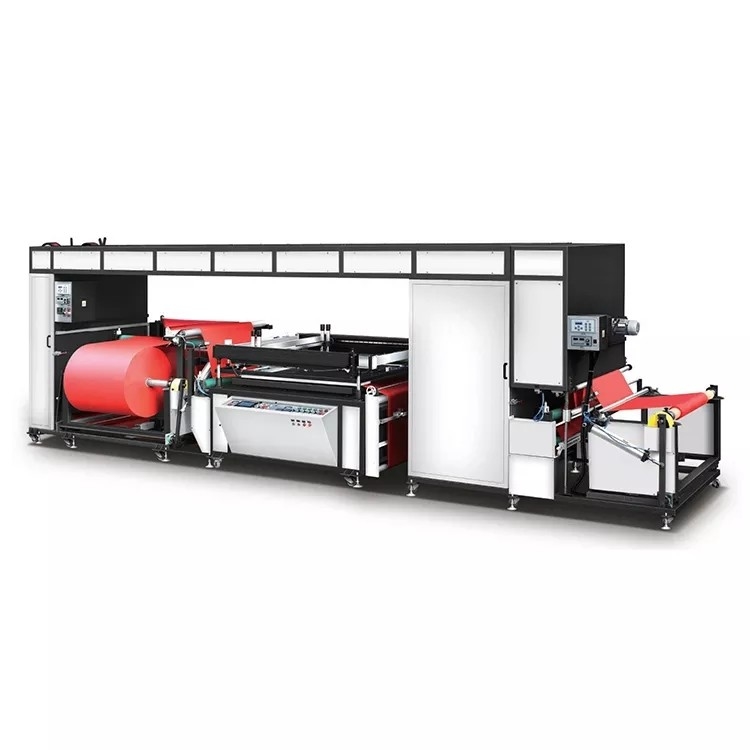 Mesin Sablon Non Woven 800M / H Otomatis, 380V Roll to roll screen printer
